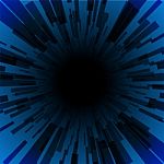 Blue Burst Ray Black Hole Dark Stripe Stock Photo