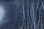 Blue Jean Fabric Texture Design Stock Photo