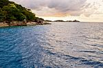 Blue Sea And Sky At Koh Miang Thailand Stock Photo