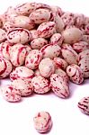 Borlotti Beans Stock Photo