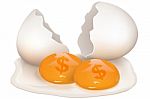 Broken Egg Stock Photo