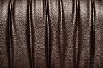 Brown Leather Texture Closeup Stock Photo