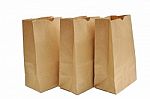 Brown Paper Bag Stock Photo