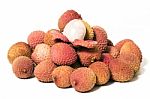 Bunch Of Lychee Fruits Stock Photo