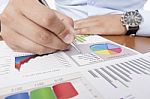 Business Data Analyzing Stock Photo