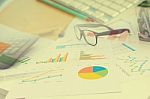 Business Graphs Concept Stock Photo