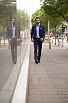 Business Man On The Street Stock Photo