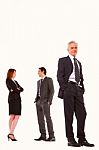 Business People Are Speaking Stock Photo