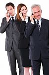 Business People On The Phone Stock Photo