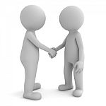 Business People Shaking Hands Stock Photo