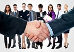 Business People Shaking Hands Stock Photo