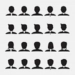 Business People Silhouettes Stock Photo