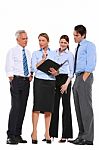 Business People Under Discussion Stock Photo