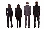 Business Team From Behind Stock Photo