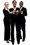 Business Team Using Tablet Pc Stock Photo