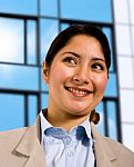 Business Woman Smiling Stock Photo