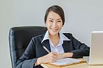 Business Women Smile Stock Photo