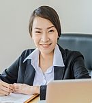 Business Women Smile Stock Photo