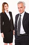 Businessman And Businesswoman Stock Photo