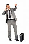 Businessman Calling Stock Photo