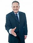 Businessman shaking hand Stock Photo