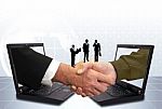 Businessmen Hand Shaking Stock Photo