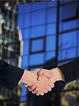 Businesspeople Handshaking Stock Photo