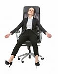 Businesswoman Relaxing Stock Photo