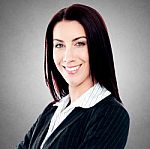 Businesswoman Smiling At Camera Stock Photo