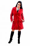 Businesswoman Wearing Overcoat Stock Photo