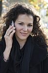 Businesswoman With Mobile Phone Stock Photo