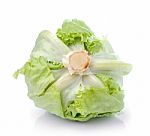 Cabbage Isolated On White Background Stock Photo