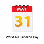 Calender 31 May World No Tobacco Day Stock Photo