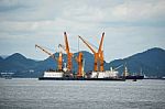 Cargo Ship Stock Photo