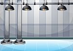 Cartoon  Illustration Water Pipe Wall With Separated Layers Stock Photo