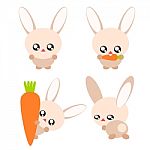 Cartoon Rabbit Illustration Stock Photo