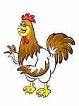 Cartoon Rooster  Stock Photo