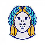 Ceres Roman Agricultural Deity Mascot Stock Photo