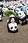 Chiang Mai, Thailand - March 19, 2016  : 1600 Pandas World Tour In Thailand By Wwf At Tha-pae Gate Stock Photo