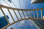 Chong Nonsi Skywalk At Bangkok Skytrain Station Stock Photo