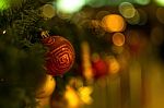 Christmas Decoration Close Up Stock Photo