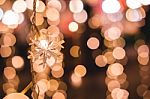 Christmas Lights Background Lights Blurred Bokeh Stock Photo