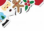 Christmas Objects With Copy Space Background  Illustration Stock Photo