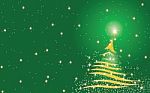 Christmas Tree Background - Green Stock Photo