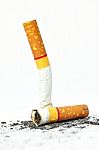 Cigarette Butts Stock Photo