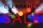 Clearlance Sale Stock Photo