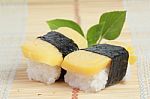 Close Up Japanese Food That Call Sushi Stock Photo