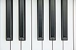 Close-up Of Piano Keyboard Centred On Ab With Plenty Of White Sp Stock Photo