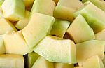 Close Up Thai Cantaloupe Melon Background Stock Photo