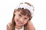 Closeup Portrait Of Pretty Little Girl Stock Photo